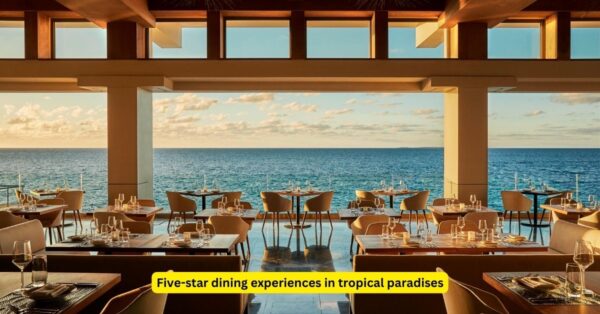 Five-star dining experiences in tropical paradises